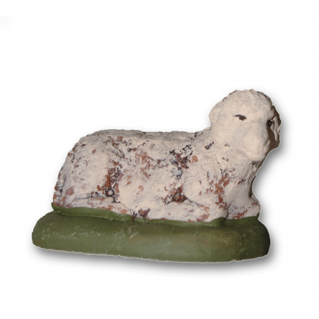 Santon mouton couché 9cm