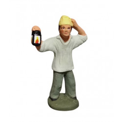 Homme à la lanterne 7 cm - Santons Colette -  Santons de Provence
