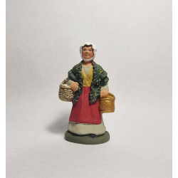 Femme à la chaufferette 7 cm - Santons Colette -  Santons de Provence