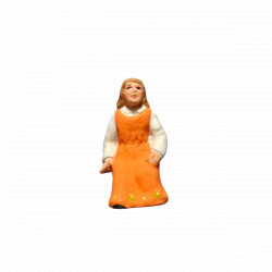 Santon petite fille à assoir 7cm