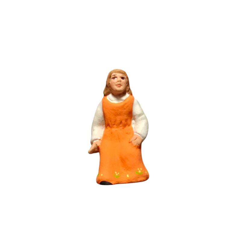 Santon petite fille à assoir 7cm